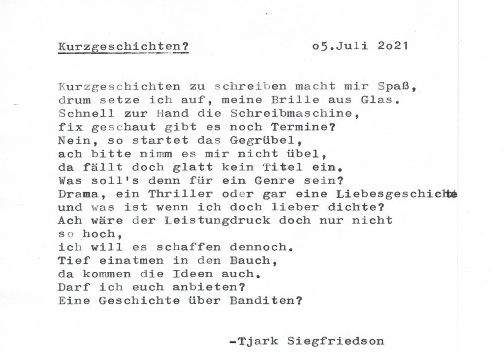 Kurzgeschichten, Gedicht, Knoten